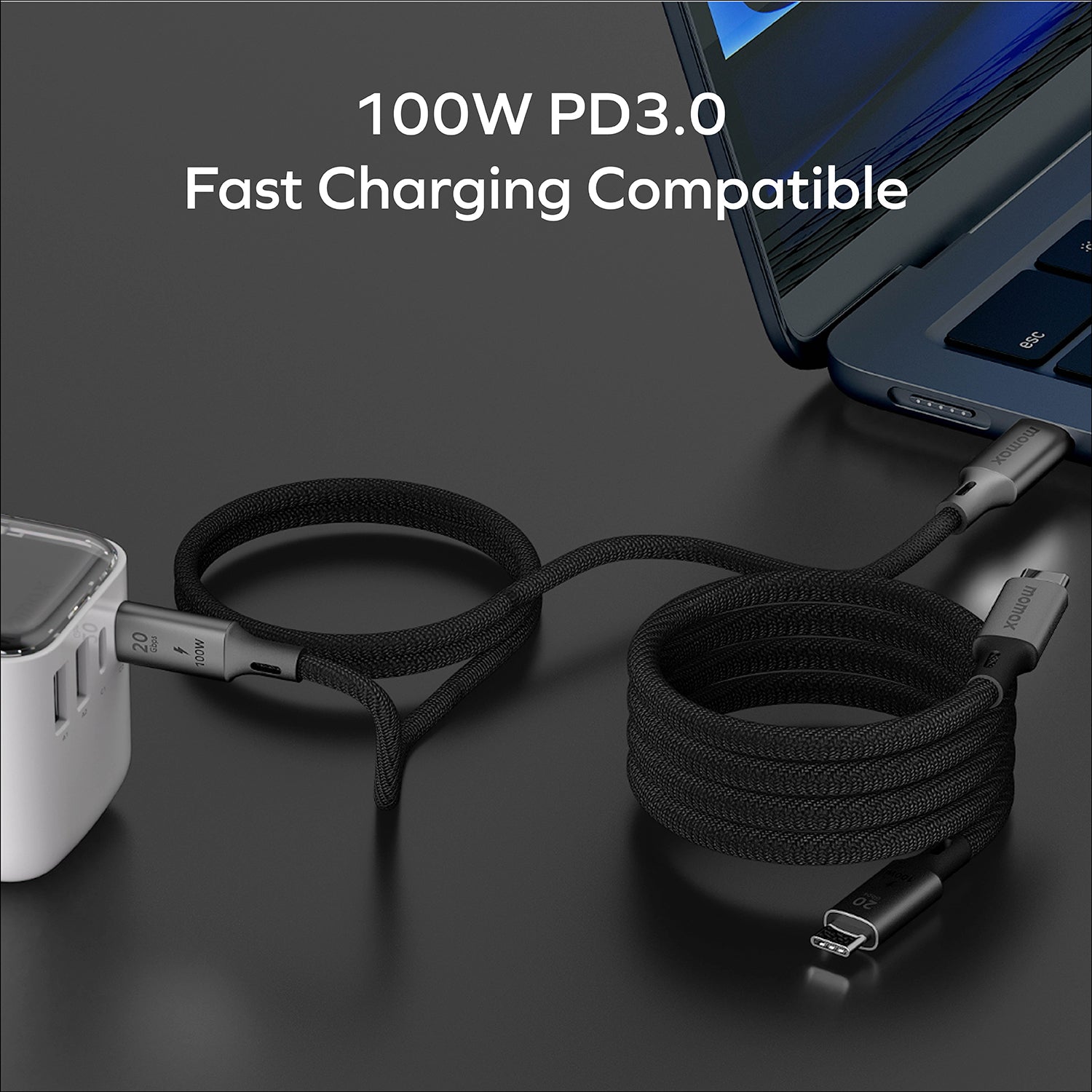 Mag.Link Magnetic USB-C to USB-C Cable 100W USB 3.2 Gen 2x2 1M