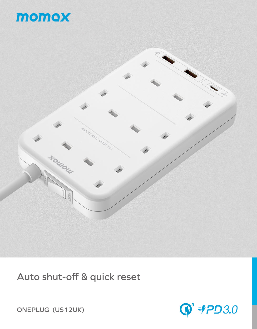 OnePlug 6-Outlet Power Strip With USB