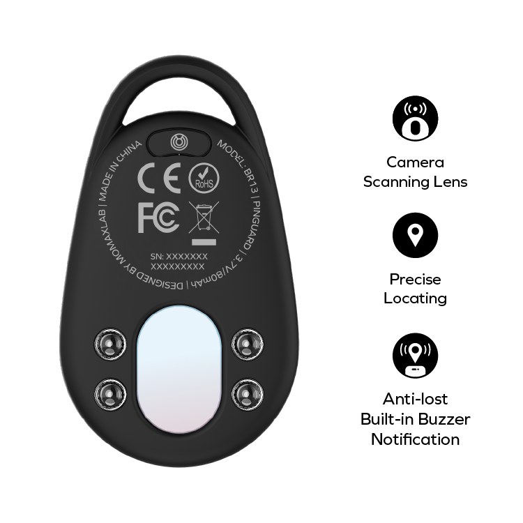 Pinguard Find My Locator Tracker with Anti-Spy Camera Detector