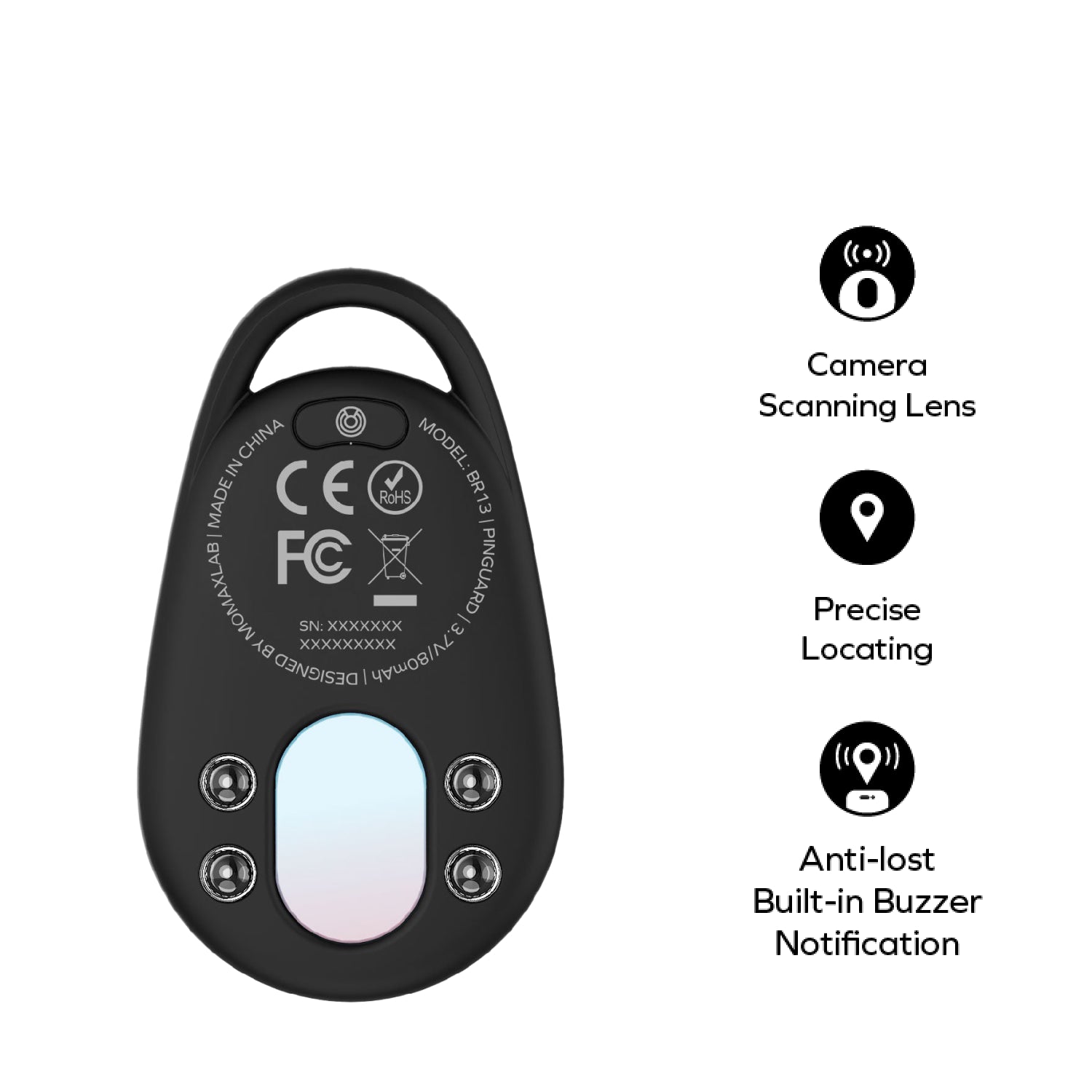 Pinguard Find My Locator Tracker with Anti-Spy Camera Detector