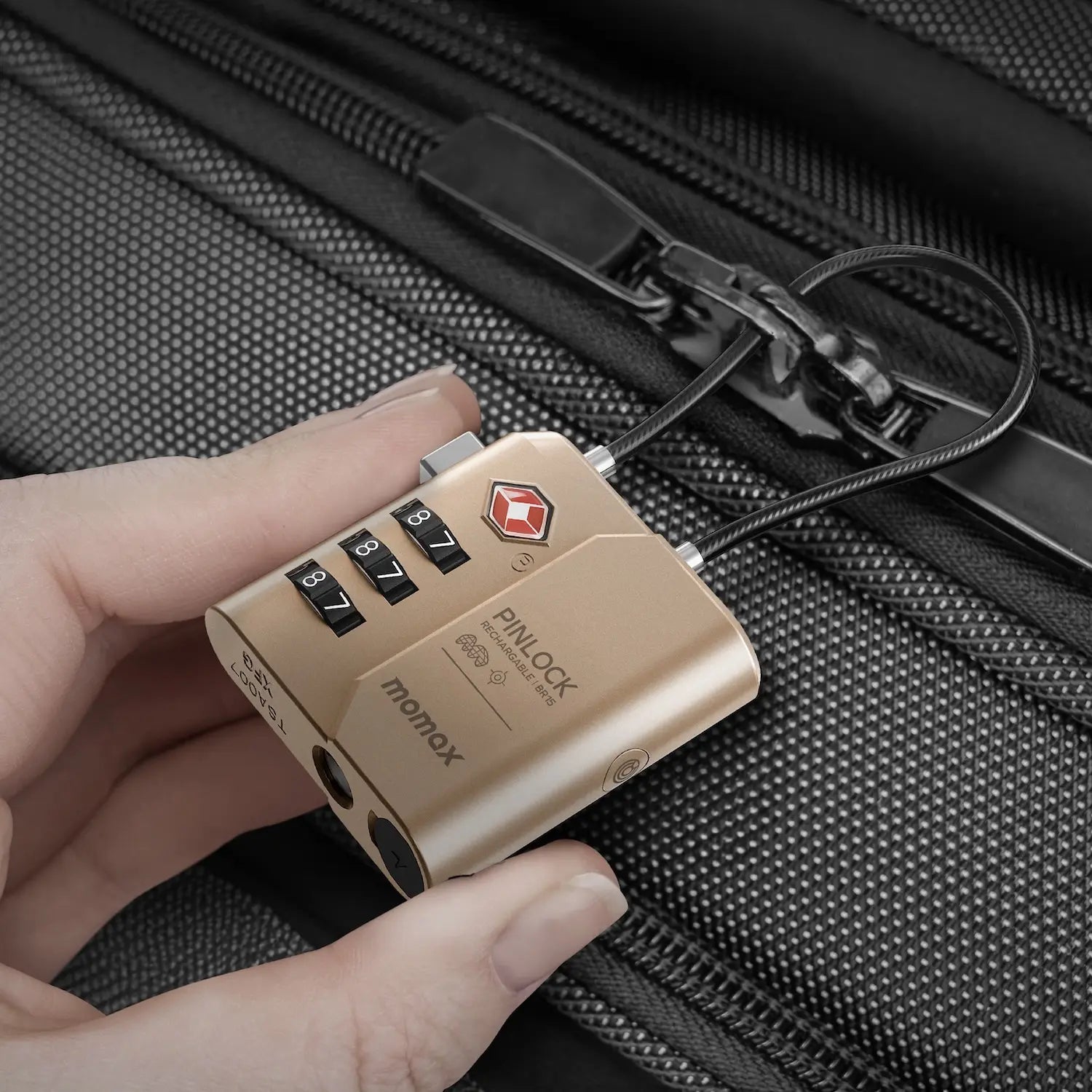 PinLock Find My Locator with TSA Padlock