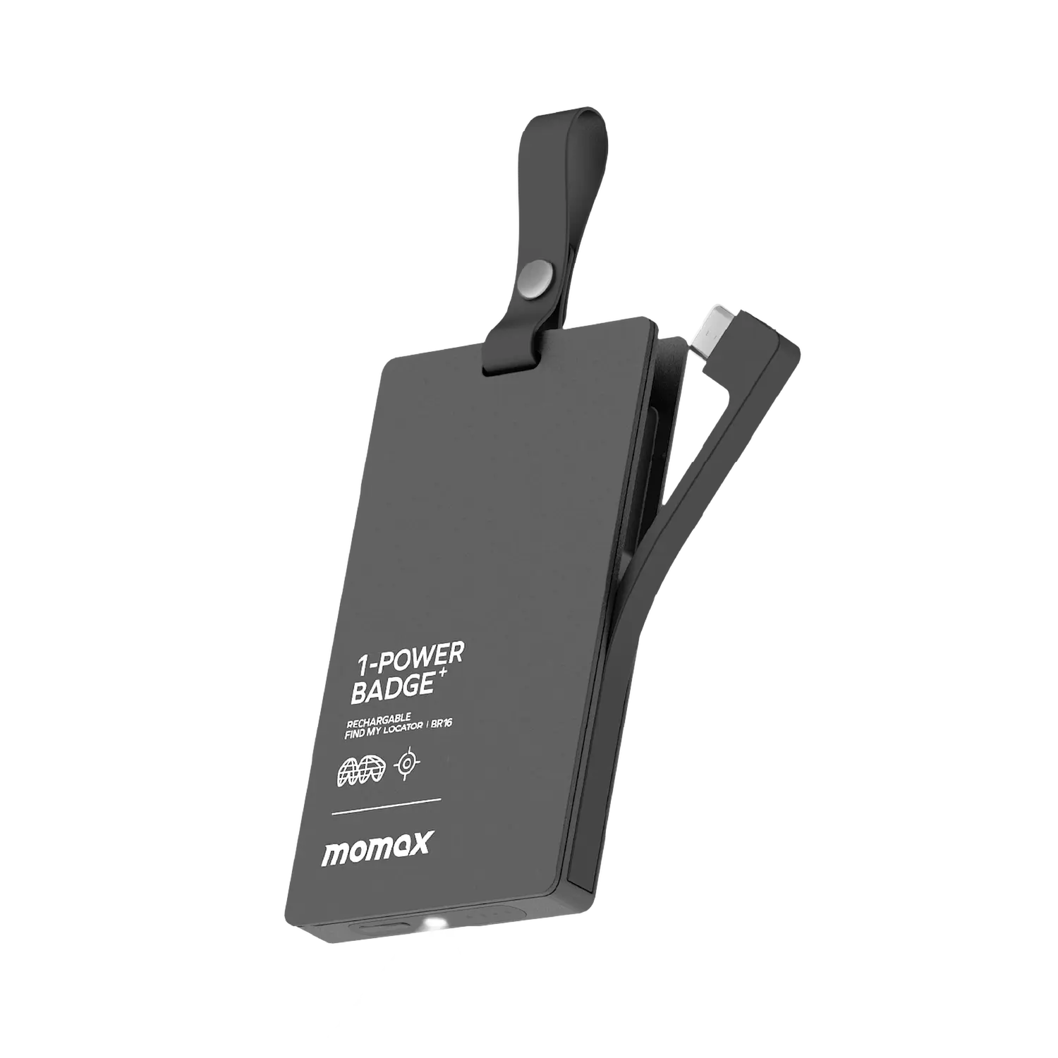 1-Power Badge+ Emergency Power Bank With Find My Locator Tracker