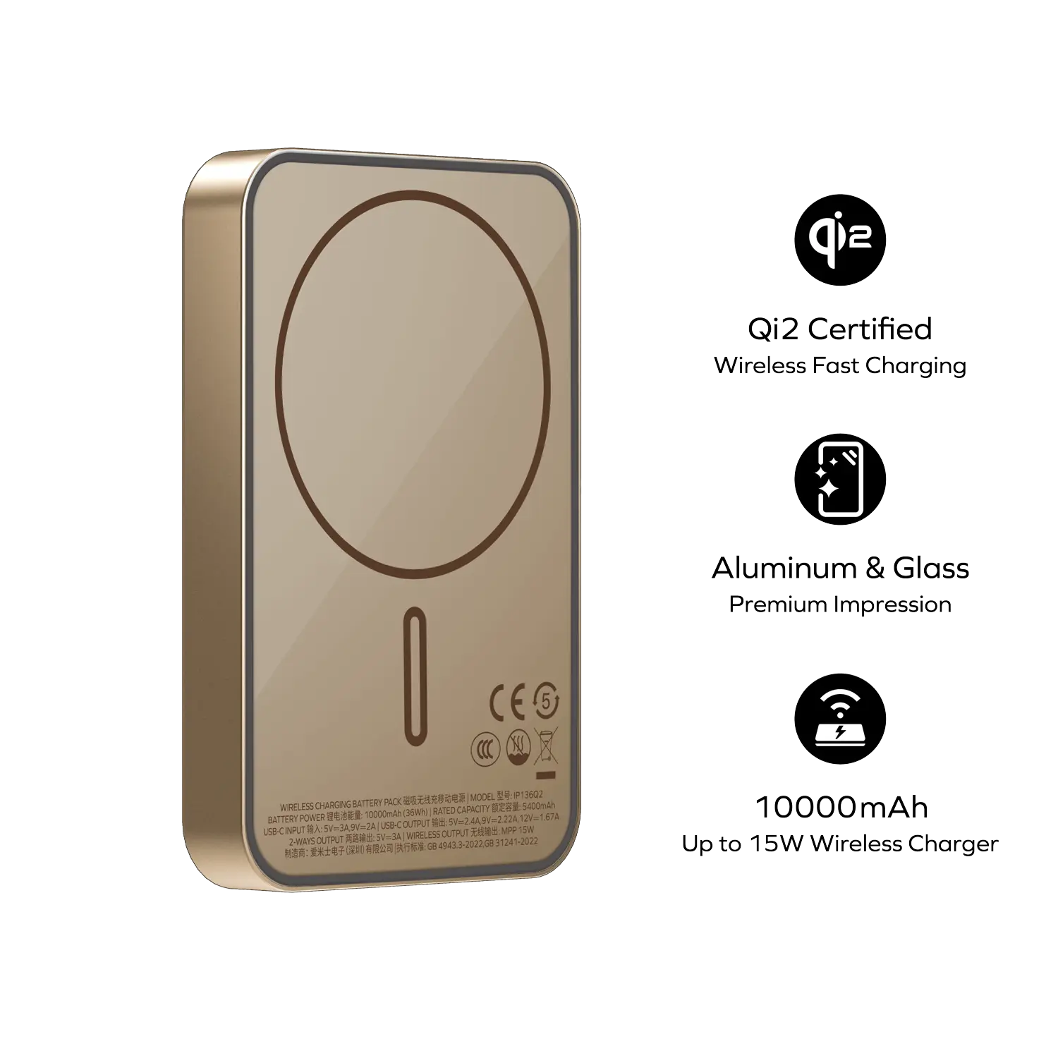 Q.Mag X1 Qi2 Magnetic Wireless Power Bank 10000mAh - Gen 2