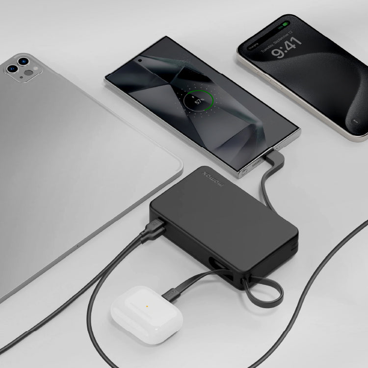 1-Power Vital+ Power Bank 20000mAh With 2 Built-In USB-C Cables