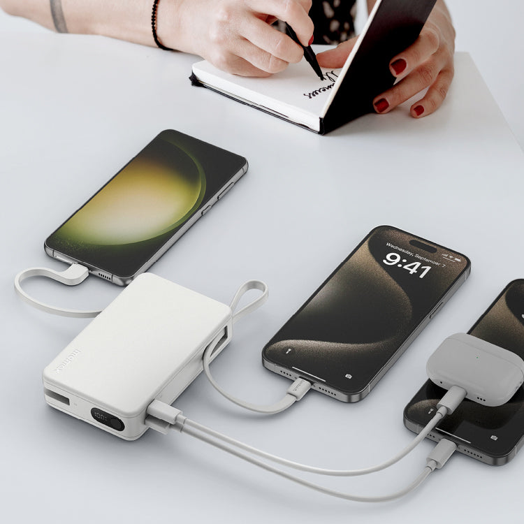 1-Power Vital+ Power Bank 20000mAh With 2 Built-In USB-C Cables