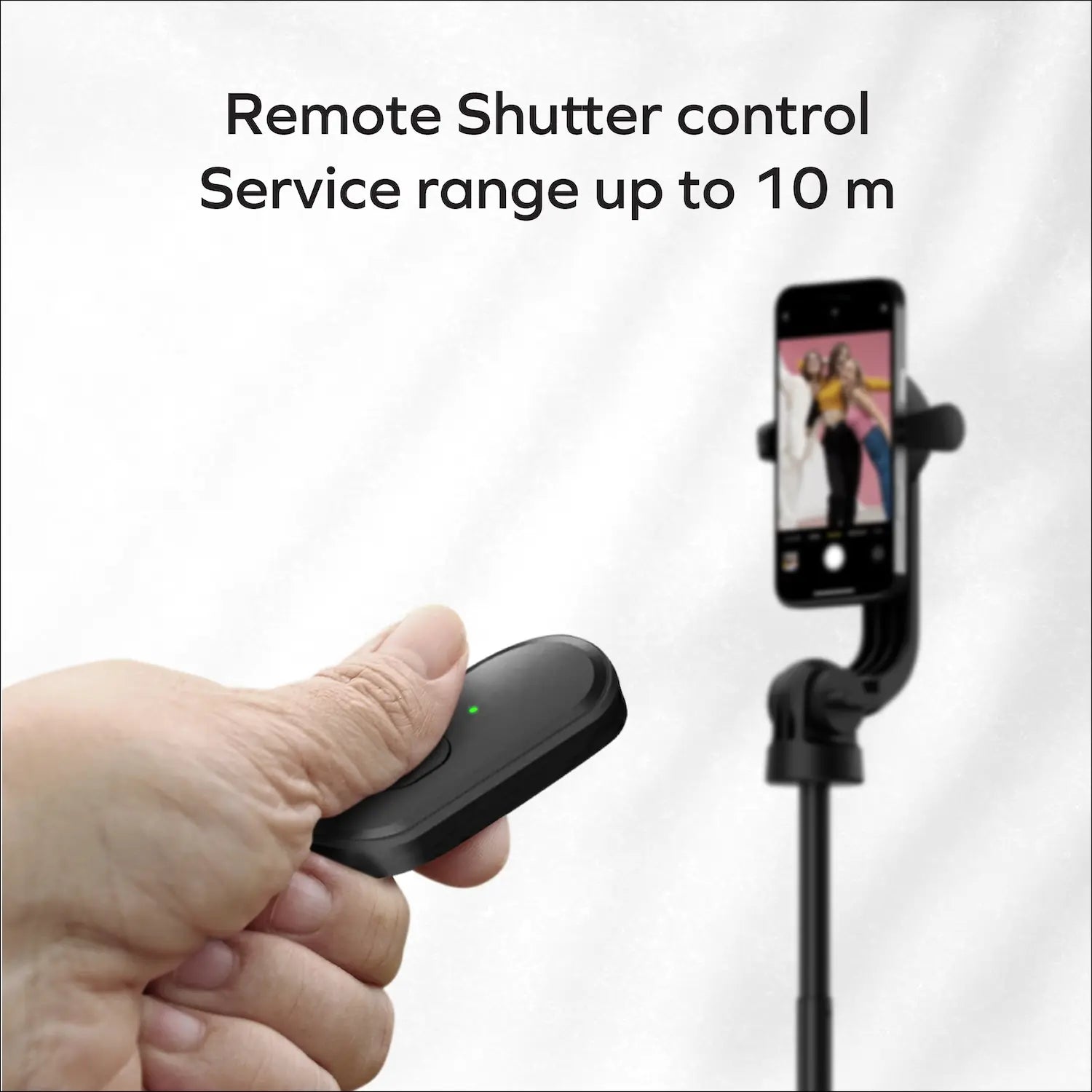 1-Snap Pole Magnetic Tripod Selfie Stick with Wireless Remote