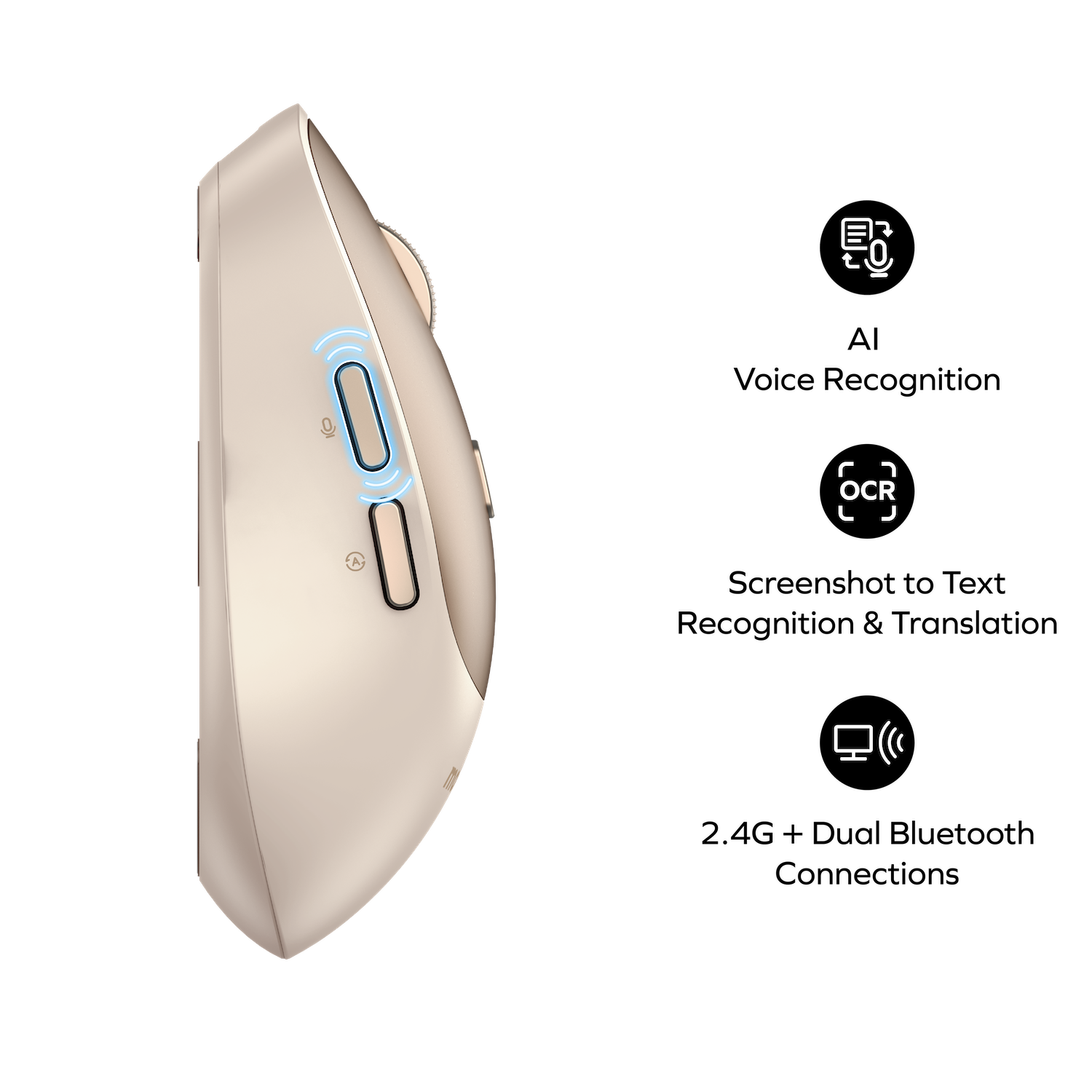 1-Folio AI-Powered Rechargeable Wireless Mouse