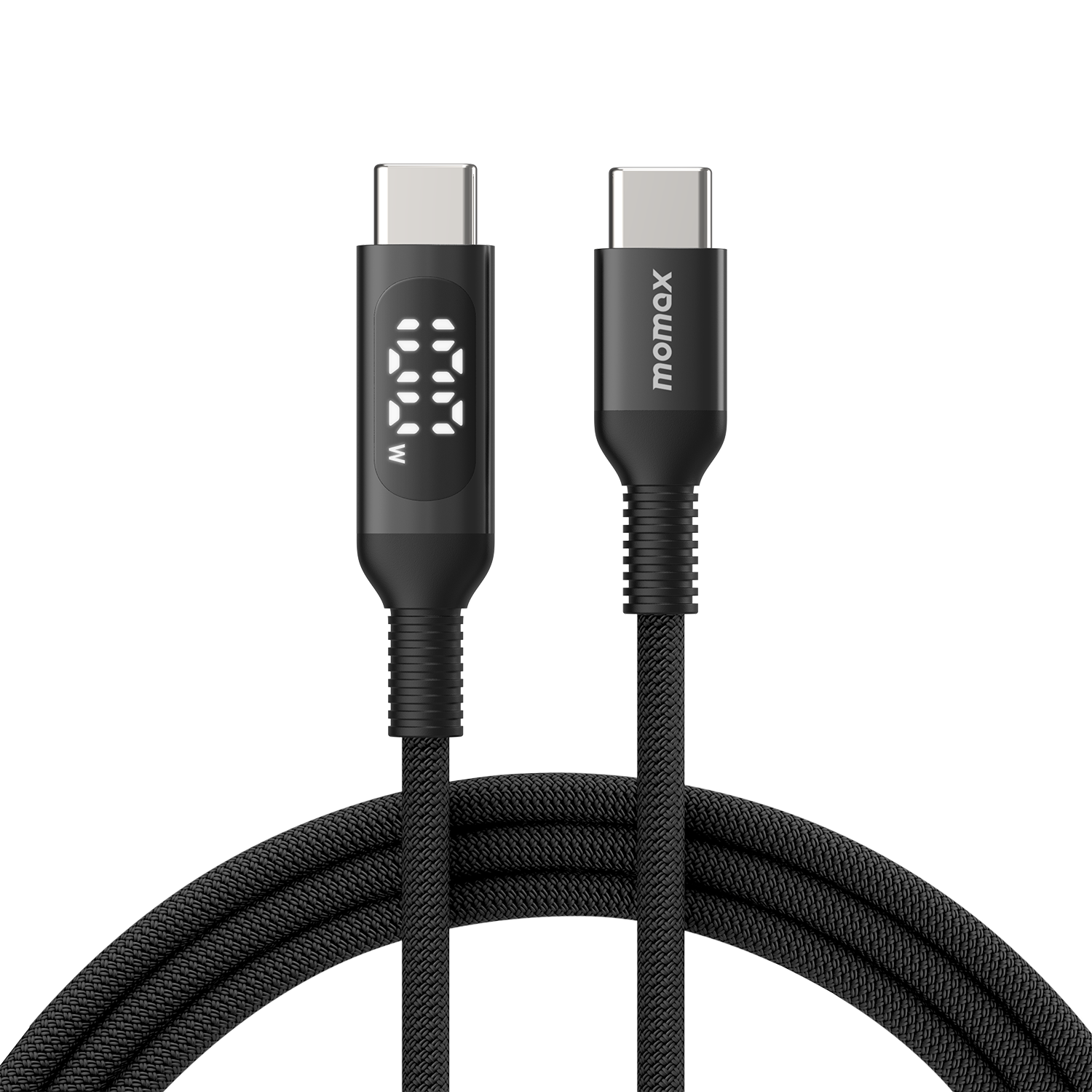 EliteLink USB-C to USB-C Braided LED Display Cable 100W 1.2m